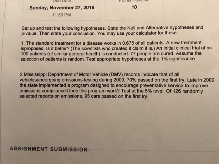 Assignment 1 emission testing automotive pulse test