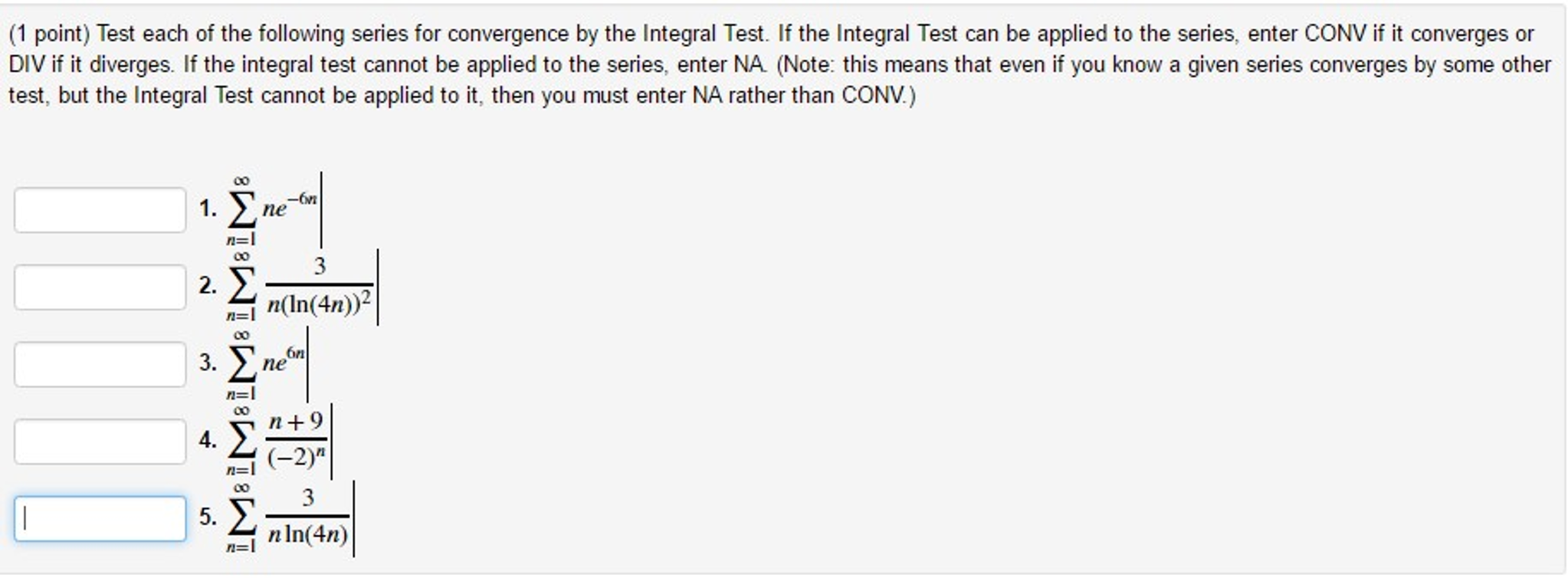 Solved Test Each Of The Following Series For Convergence By Chegg Solved Test Each Of The Following Series For Convergence By Chegg