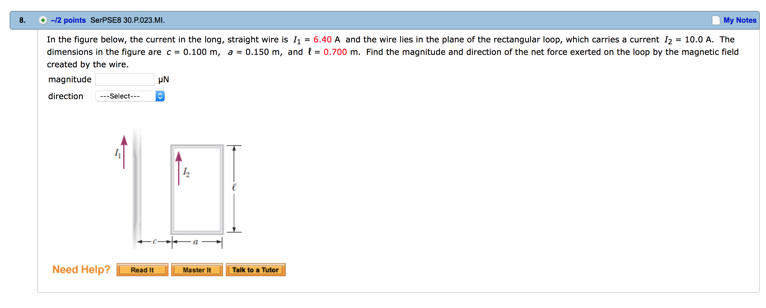 Solved In the figure below, the current in the long, | Chegg.com