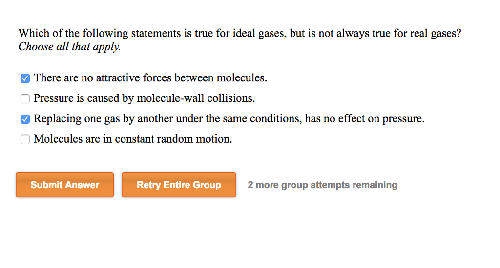 Solved Which of the following statements is true for ideal | Chegg.com