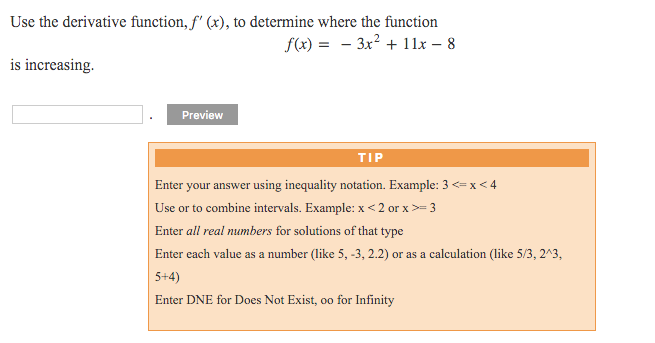 Solved Use The Derivative Function F X To Determine