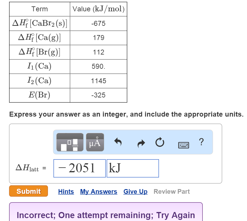 lattice energy equation lattice energy equation