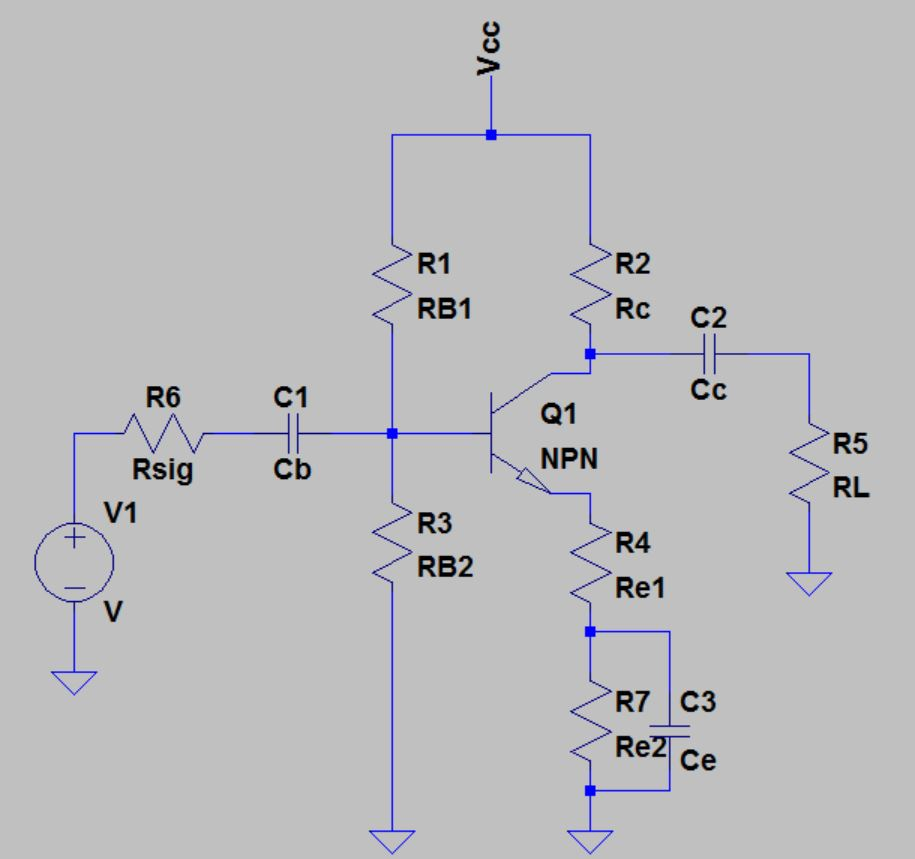 Solved Design A Single Stage BJT Amplifier With A Split | Chegg.com