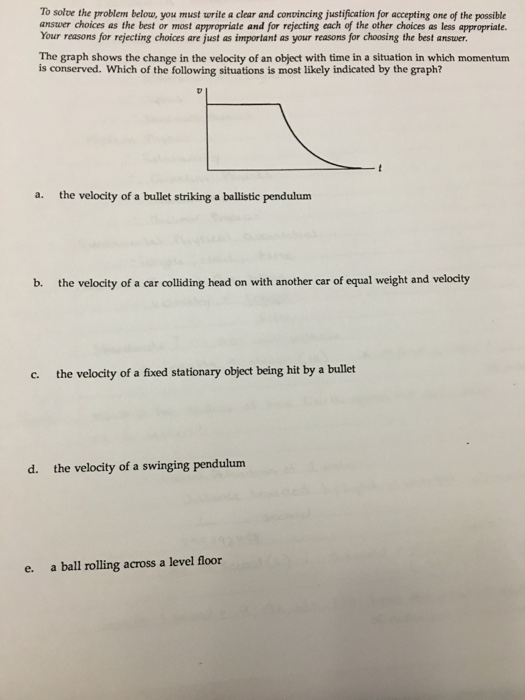 Solved To solve the problem below, you must write a clear | Chegg.com
