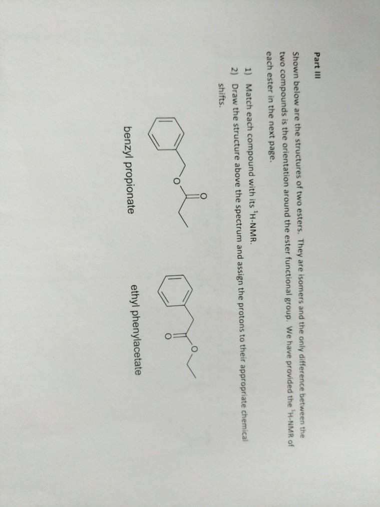 Solved match each compound with it's 1h nmr and draw the | Chegg.com
