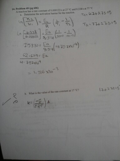 Solved 7. Problem 34 (pg 603) Consider the reaction: 2 H2O3 | Chegg.com