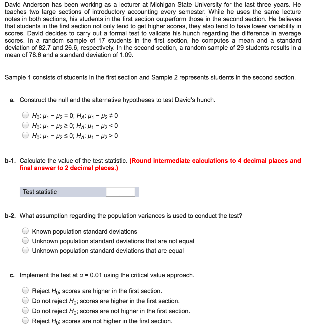 Solved David Anderson has been working as a lecturer at | Chegg.com