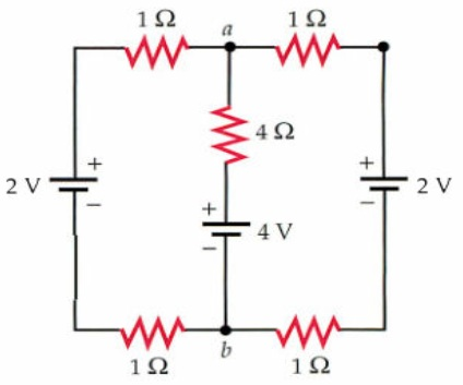 Solved For the circuit shown, find the potential difference | Chegg.com