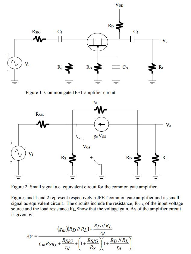 Solved Figures and 1 and 2 represent respectively a JFET