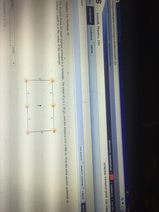 Solved The drawing shows six point charges arranged In a