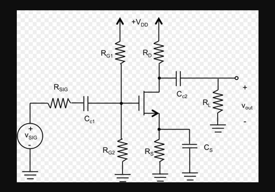 Solved l. Given the NMOS common source amplifier circuit in | Chegg.com