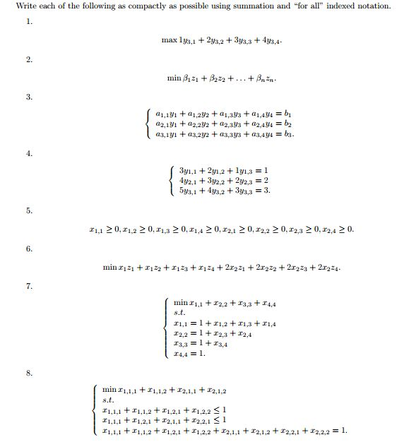 Solved Write each of the following as compactly as possible | Chegg.com