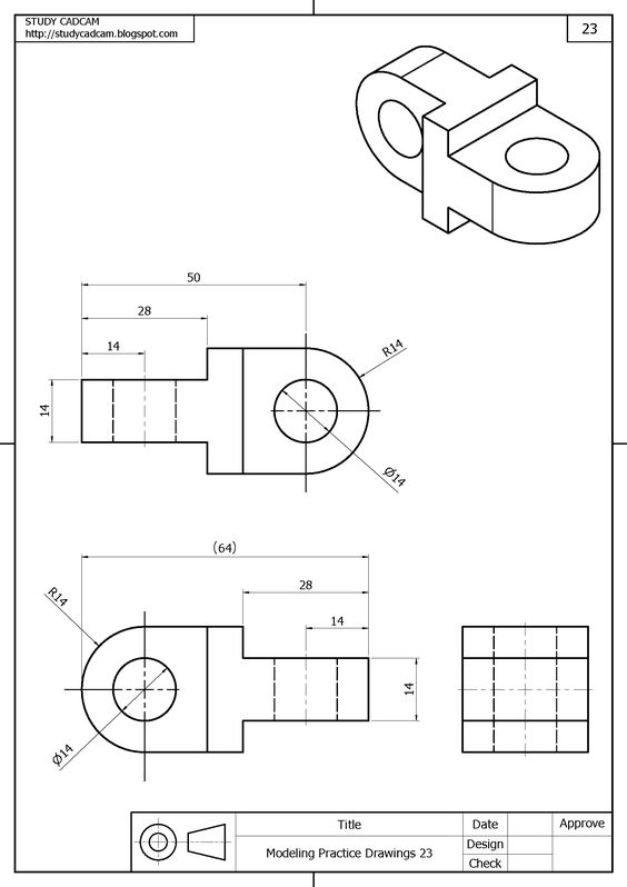 Solved 23 STUDY CADCAM http://studycadcam.blogspot.com 50 28 | Chegg.com