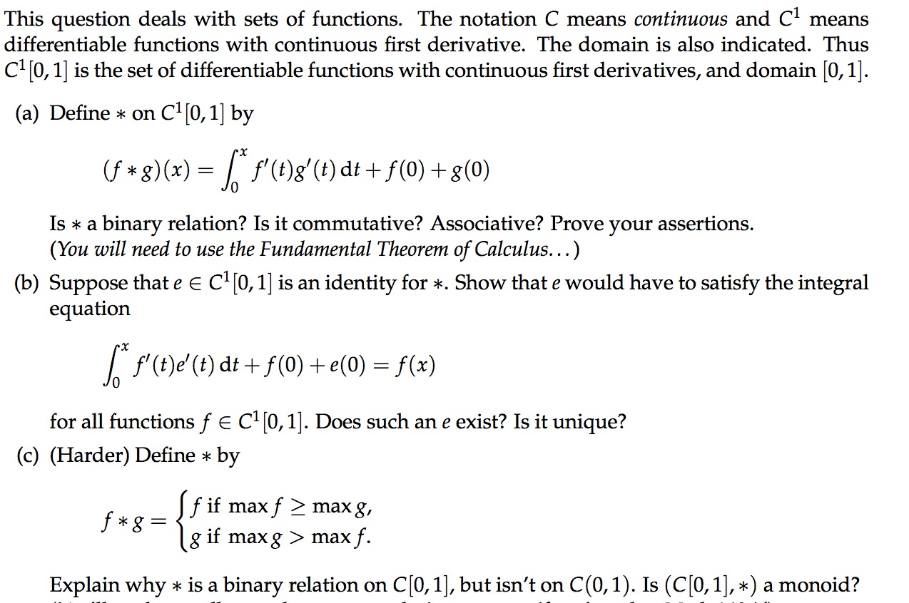 Solved This question deals with sets of functions. The | Chegg.com
