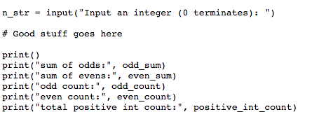 Solved Develop a Python program which inputs a series of | Chegg.com