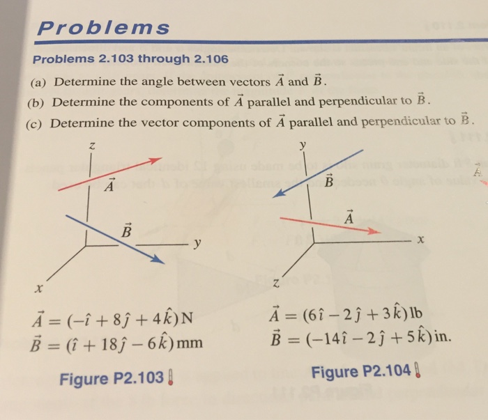 Solved Determine The Angle Between Vectors A And B B