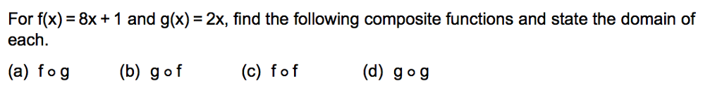 Solved For F X 7x 5 And G X X 5 Find Fog X And