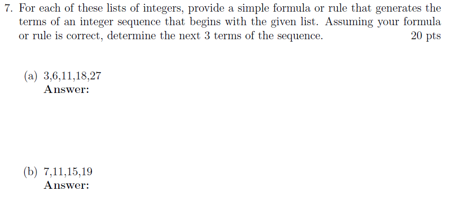 solved-7-for-each-of-these-lists-of-integers-provide-a-chegg