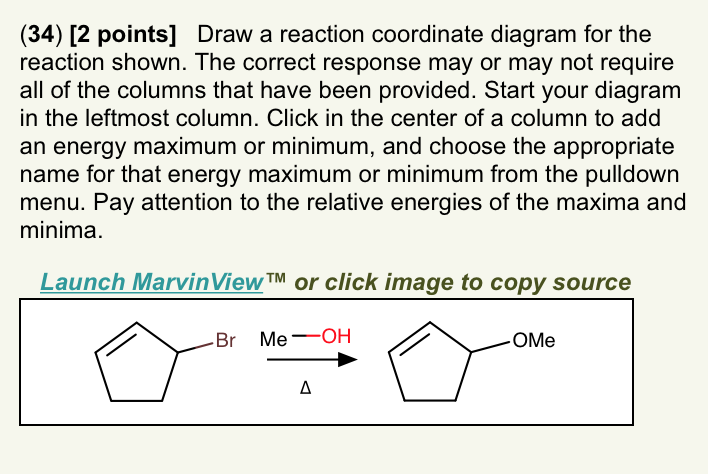 Solved Draw a reaction coordinate diagram for the reaction | Chegg.com