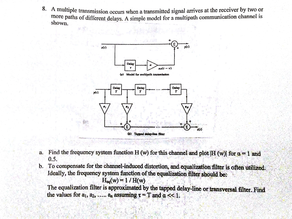 A multiple transmission occurs when a transmitted