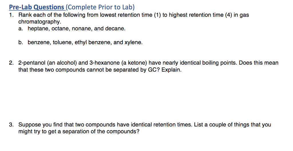 What Does Retention Time Mean In Gc