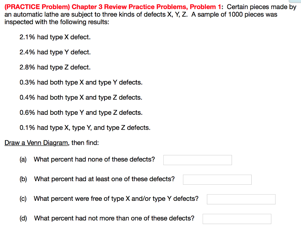 Solved (PRACTICE Problem) Chapter 3 Review Practice | Chegg.com