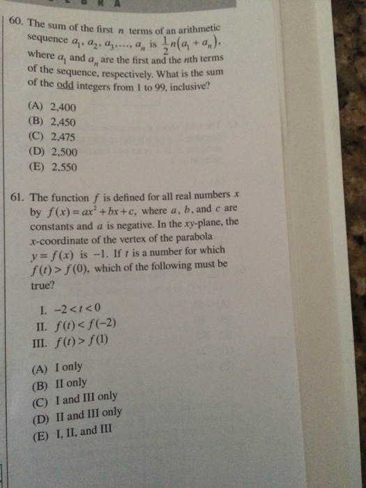 Solved The sum of the first n terms of an arithmetic | Chegg.com
