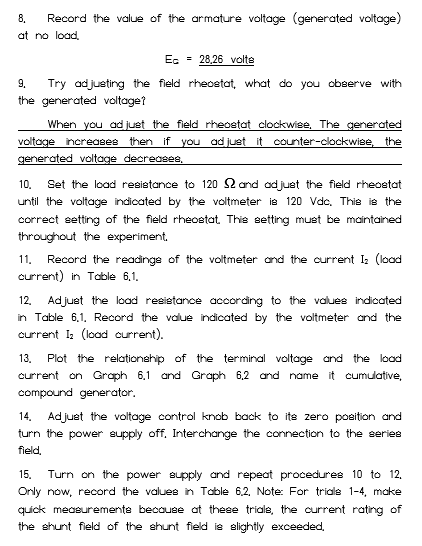 Conclusion Dc Generator Experiment Zionoirobbins