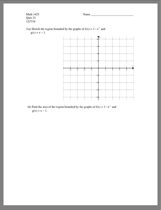 Solved Sketch the region bounded by the graphs of f(x) = 1 - | Chegg.com