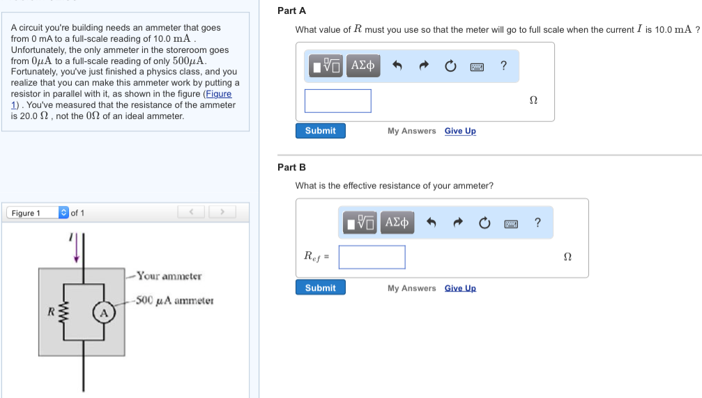 Solved A Circuit You Re Building Needs An Ammeter That Goes Chegg Com   Php7Ph7mi 