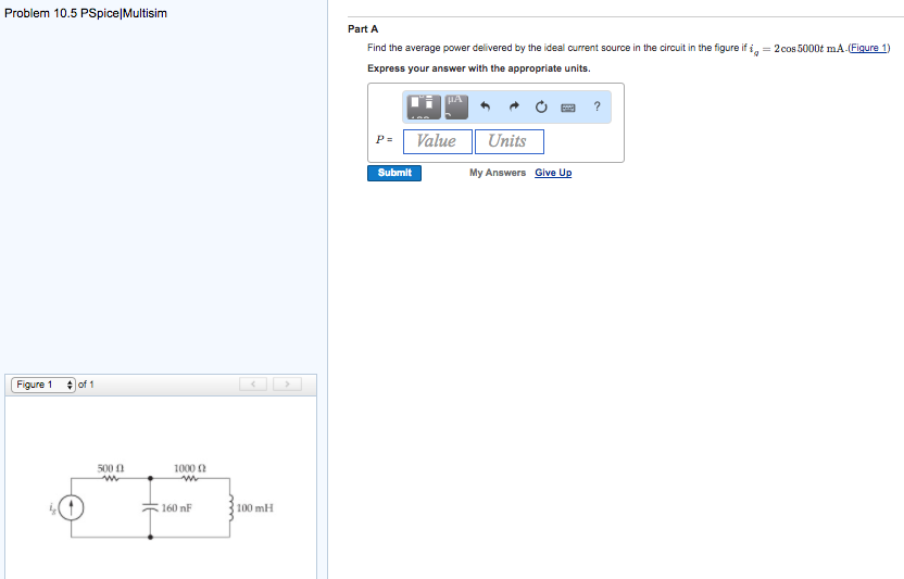 Solved Part A Find the average power delivered by the | Chegg.com