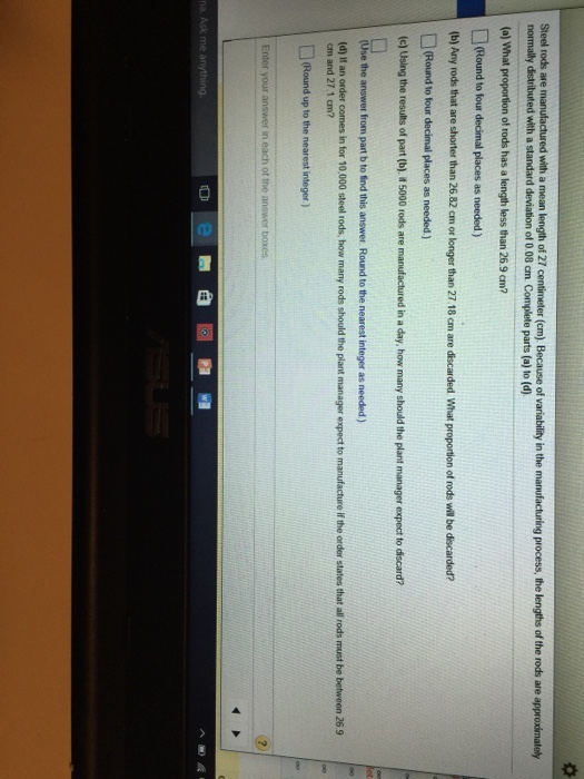 Steel Rods Are Manufactured With a Mean Length of AlliehasMccullough