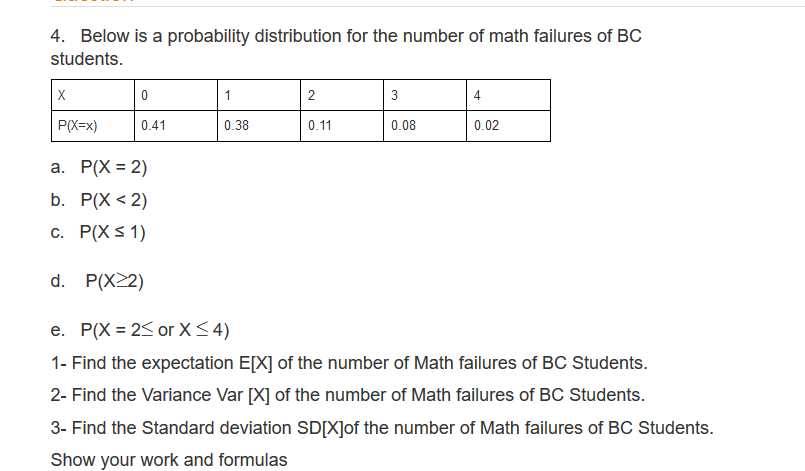 Solved Questions4) a,b, c , d and e have been | Chegg.com