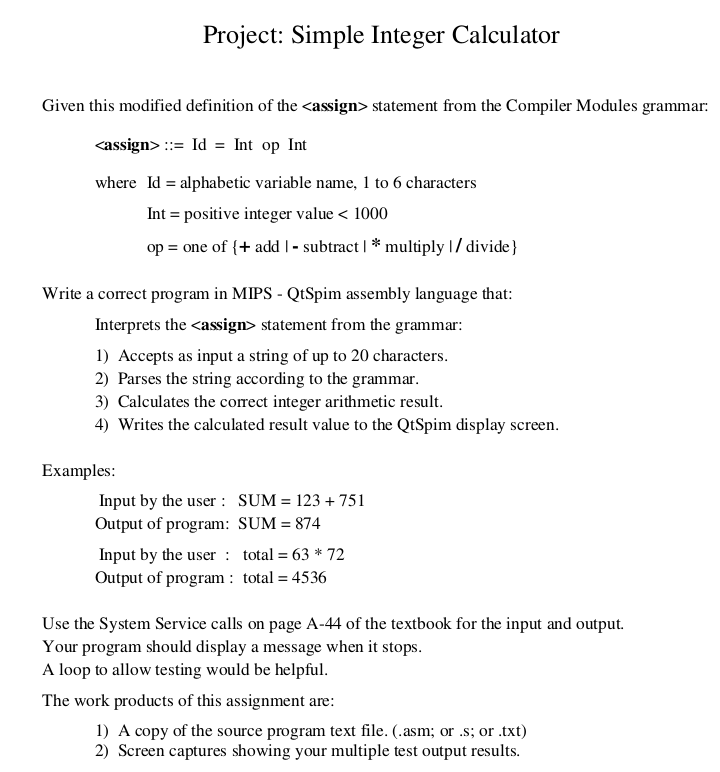 project-simple-integer-calculator-given-this-chegg