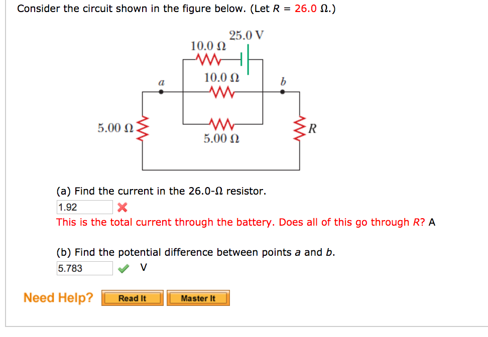 Solved A battery with E 5.00 V and no internal resistance
