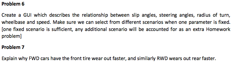 Solved Problem 6 Create a GUI which describes the | Chegg.com