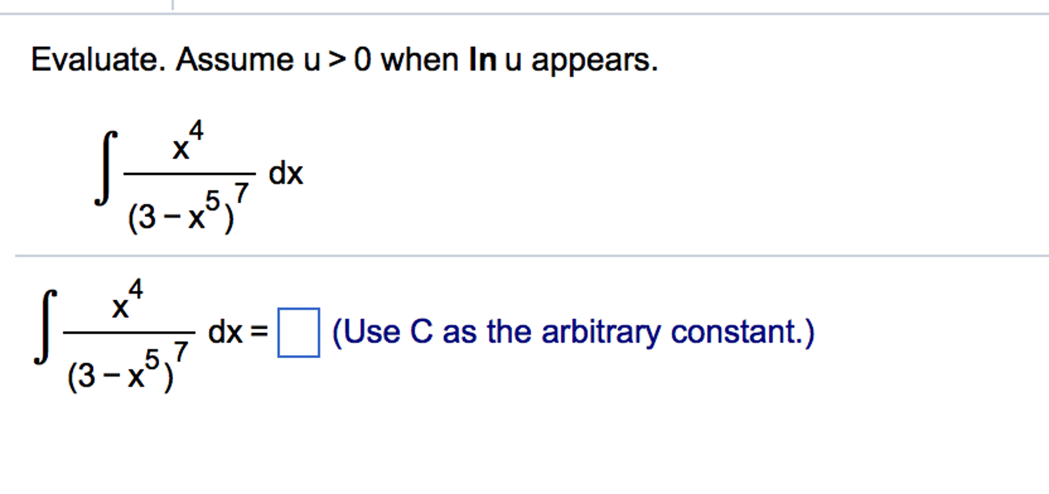 Solved Evaluate. Assume u > 0 when in u appears. integral | Chegg.com