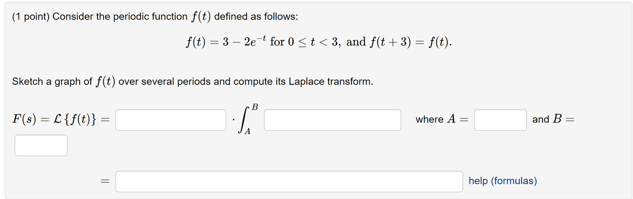 Solved Consider the periodic function f(t) defined as | Chegg.com