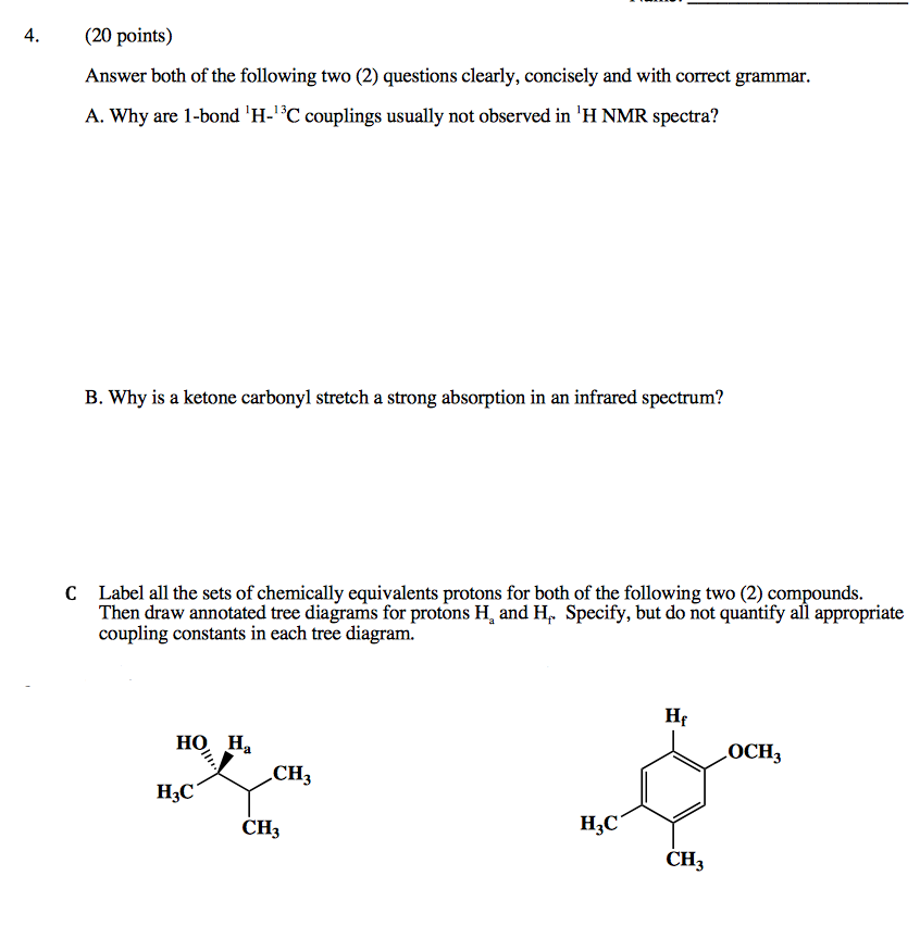 Solved 4. (20 points) Answer both of the following two (2)