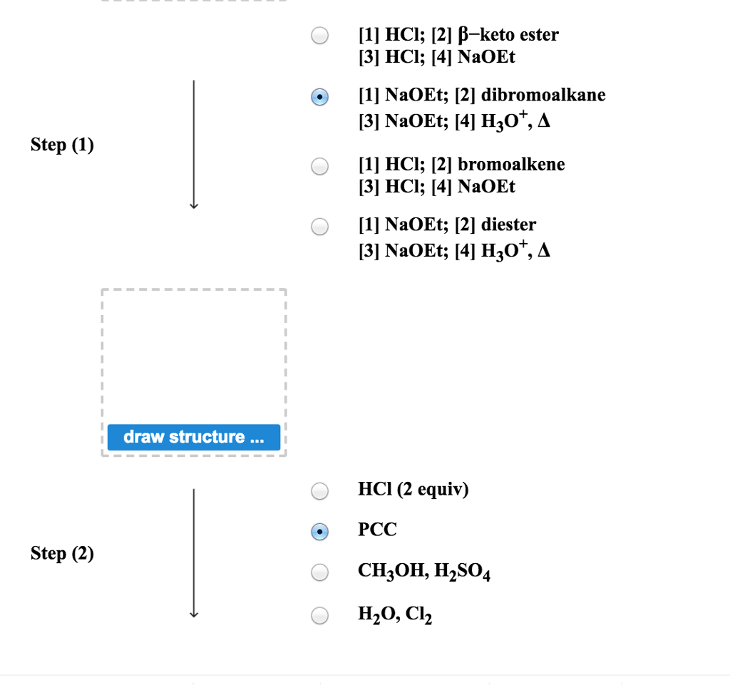 Solved Synthesize the following compound from diethyl