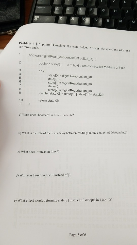 Solved Consider the code below. Answer the questions with | Chegg.com