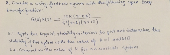 Solved Consider a unity-feedback system with the following | Chegg.com