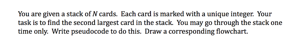 solved-you-are-given-a-stack-of-n-cards-each-card-is-marked-chegg