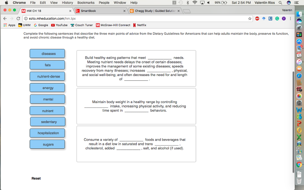 Solved Complete the following sentences that describe the | Chegg.com