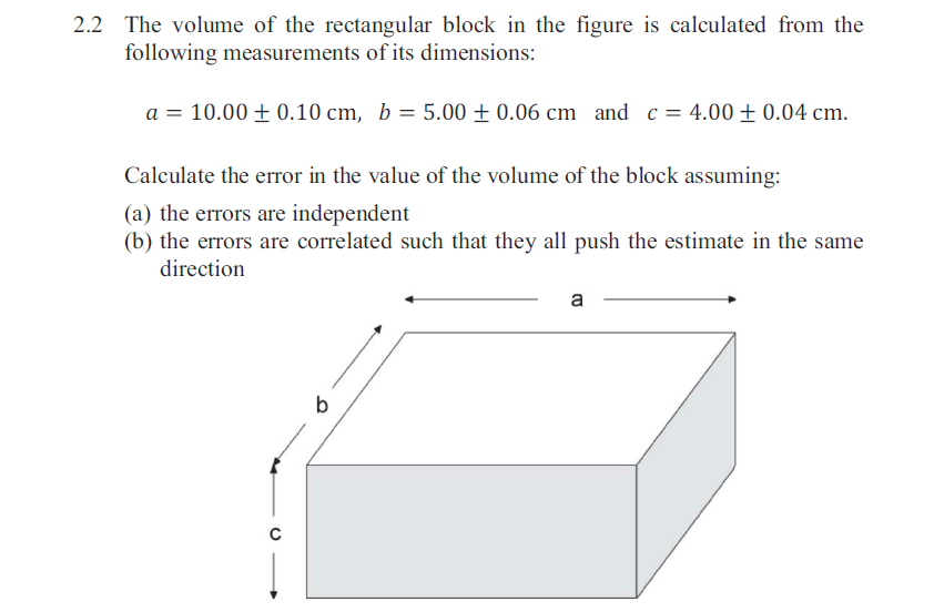 solved-2-2-the-volume-of-the-rectangular-block-in-the-figure-chegg