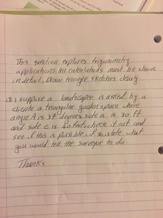 Solved This question explores trigonometry applications. All | Chegg.com