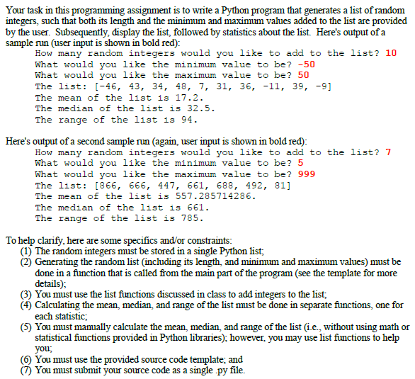 Solved Must be done in Pyhton 2.7.14, please comment beside | Chegg.com