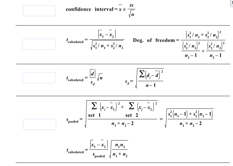 Solved Case 1. Comparing a measured result with a "known" | Chegg.com