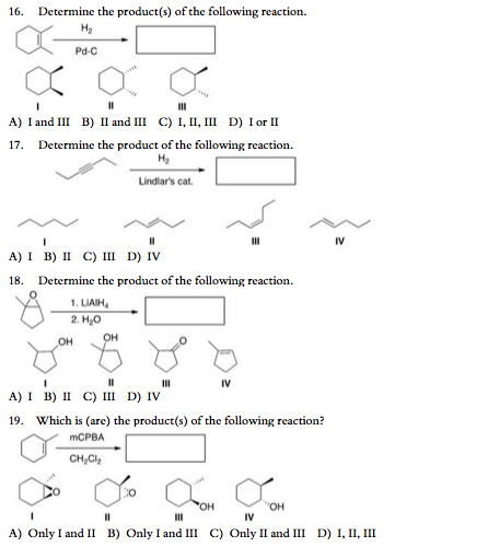 Solved Determine the product(s) of the following reaction. | Chegg.com