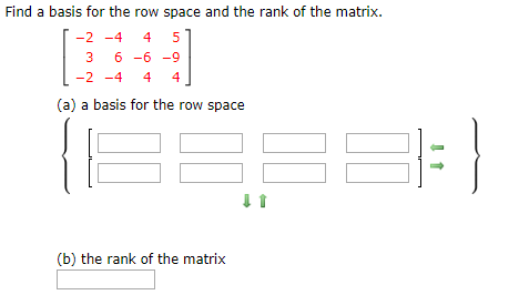 Solved Find a basis for the row space and the rank of the | Chegg.com